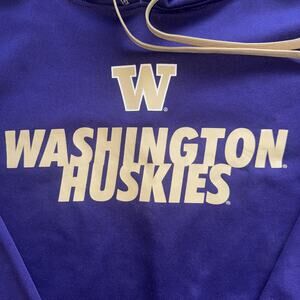 WASHINGTON HUSKIES HOODIE MENS SIZE XL EXTRA LARGE PURPLE NCAA RUSSELL ATHLETIC